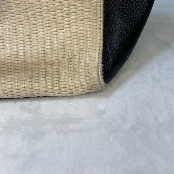 Kate Spade Houston street Leo straw satchel crossbody - Picture 3 of 16